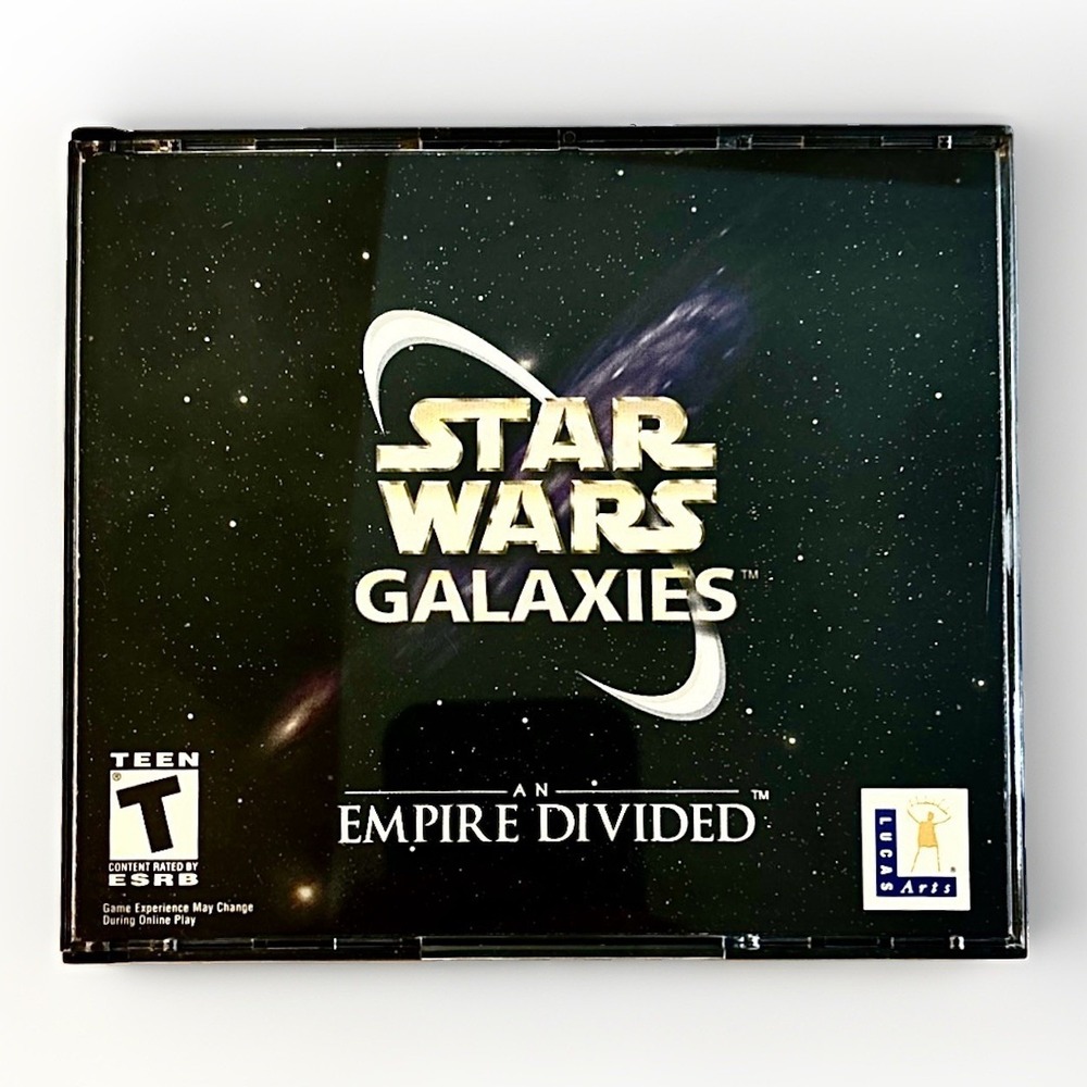 Star Wars Galaxies An Empire Divided PC Game 3 Discs Lucas Arts Pre-Owned